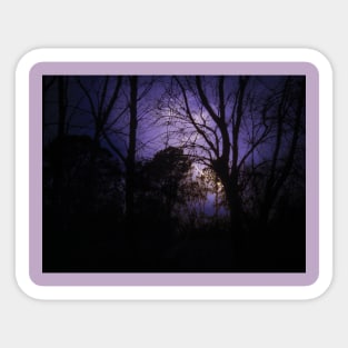 Thunder in a purple sky Sticker